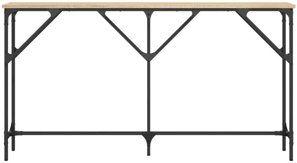 Konsolinis staliukas, ąžuolo, 140x23x75cm, apdirbta mediena
