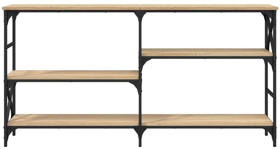 Konsolinis staliukas, ąžuolo, 150x29x76,5cm, apdirbta mediena