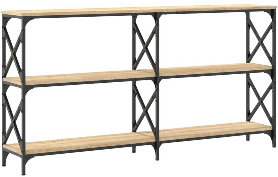 Konsolinis staliukas, ąžuolo, 156x28x80,5cm, apdirbta mediena