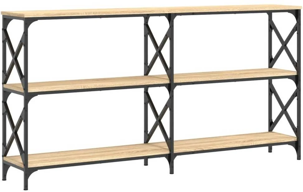 Konsolinis staliukas, ąžuolo, 156x28x80,5cm, apdirbta mediena