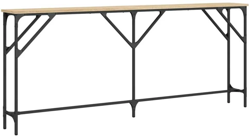 Konsolinis staliukas, ąžuolo, 180x23x75cm, apdirbta mediena