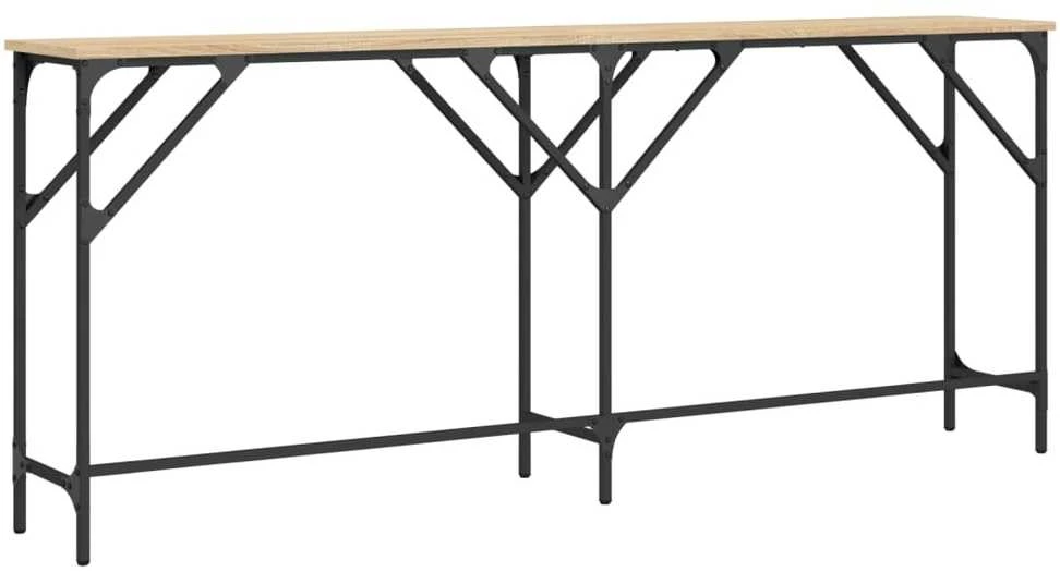 Konsolinis staliukas, ąžuolo, 180x29x75cm, apdirbta mediena
