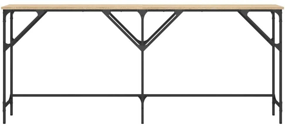 Konsolinis staliukas, ąžuolo, 180x29x75cm, apdirbta mediena