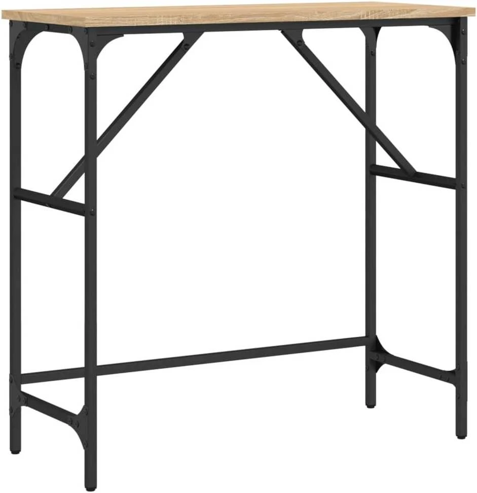 Konsolinis staliukas, ąžuolo, 75x32x75cm, apdirbta mediena