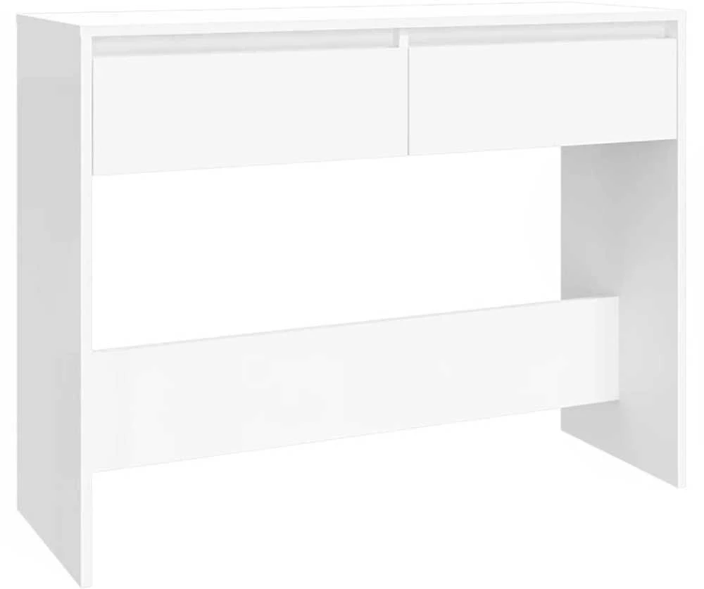 Konsolinis staliukas, baltas, 100x35x76,5cm, apdirbta mediena