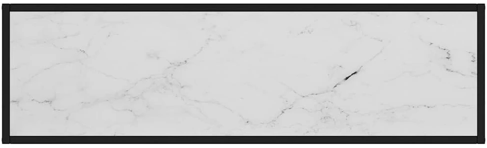 Konsolinis staliukas, baltas, 120x35x75cm, grūdintas stiklas
