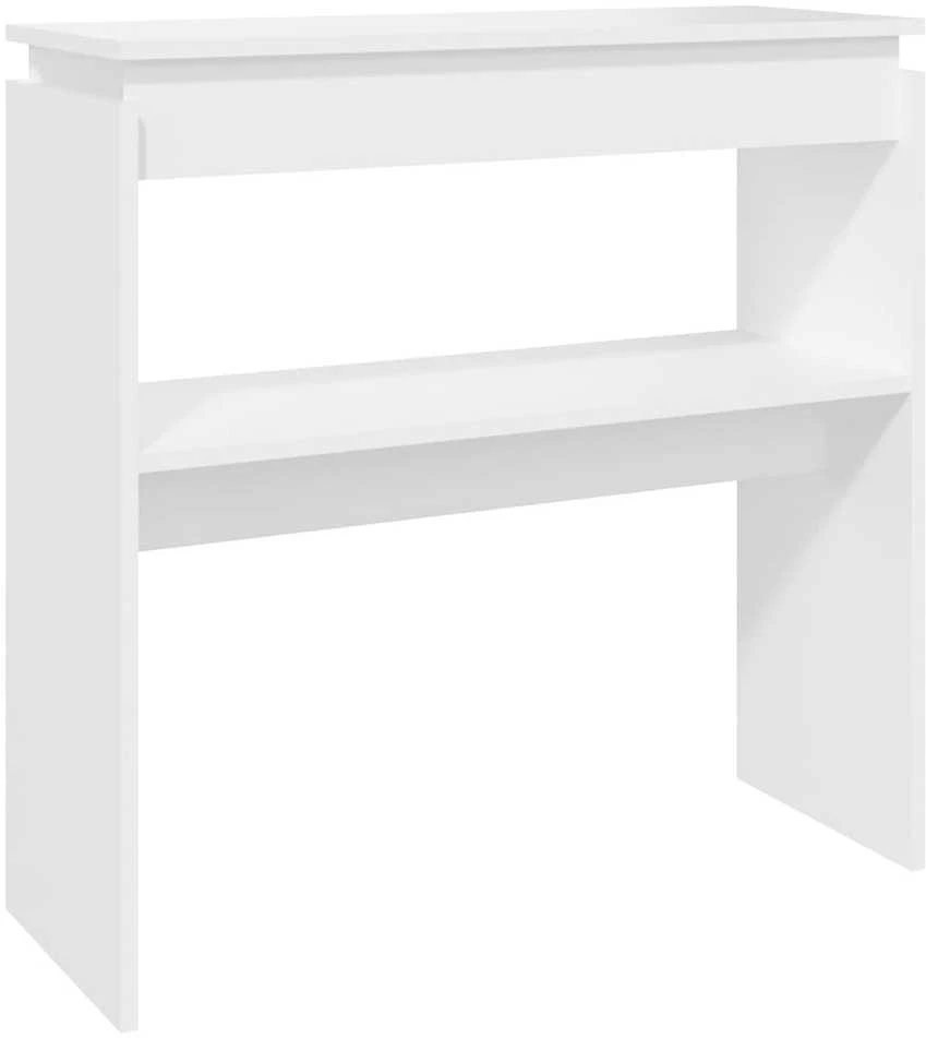 Konsolinis staliukas, baltas, 80x30x80cm, apdirbta mediena