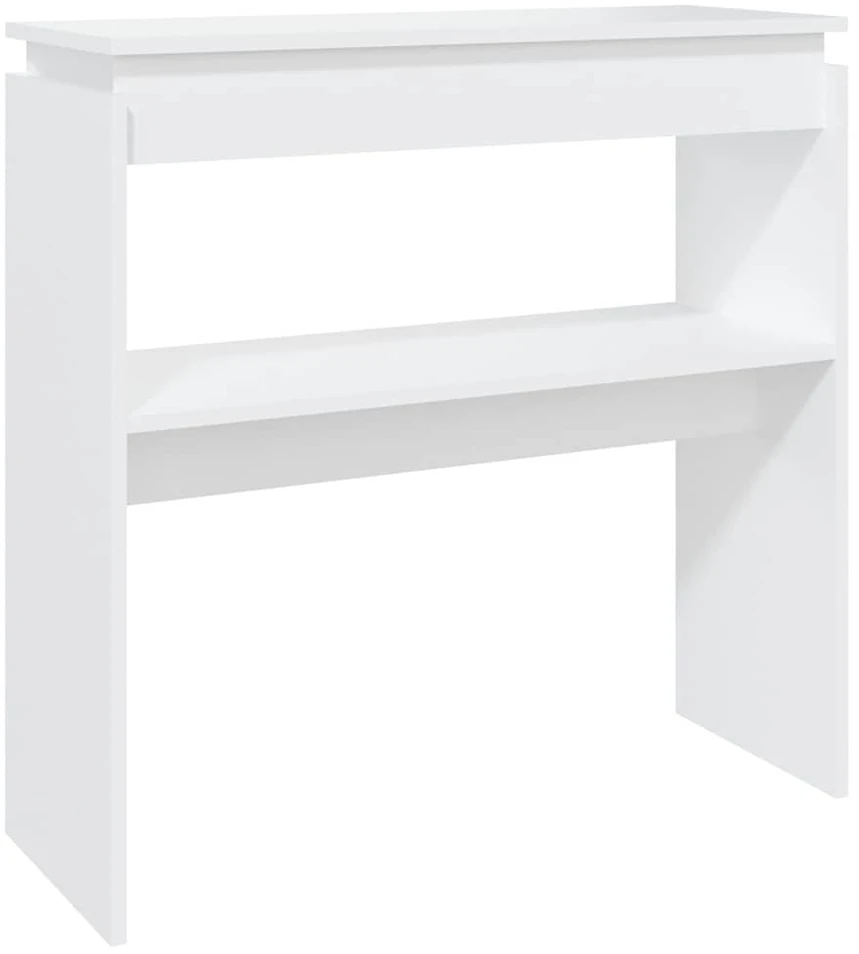 Konsolinis staliukas, baltas, 80x30x80cm, apdirbta mediena