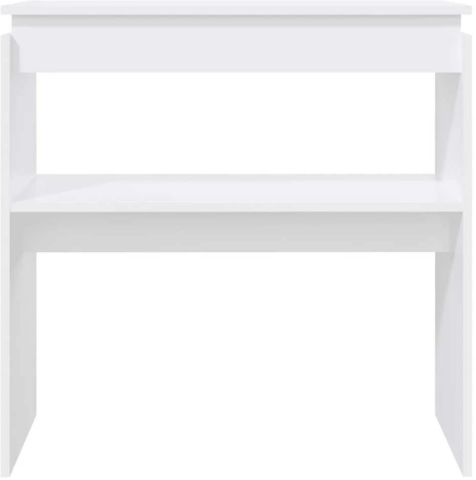 Konsolinis staliukas, baltas, 80x30x80cm, apdirbta mediena