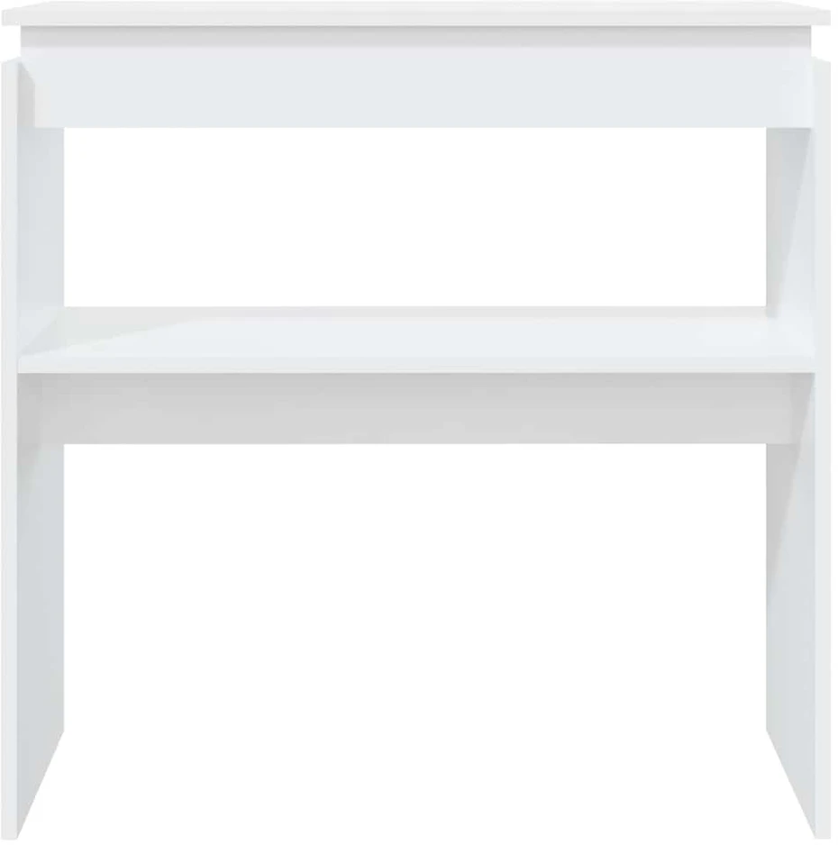 Konsolinis staliukas, baltas, 80x30x80cm, apdirbta mediena