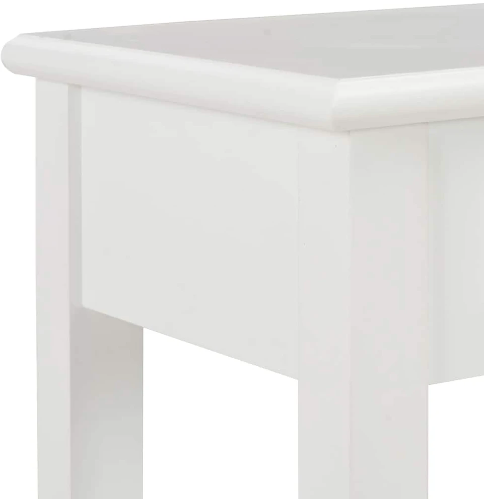 Konsolinis staliukas, baltos sp., 110x35x80cm, mediena