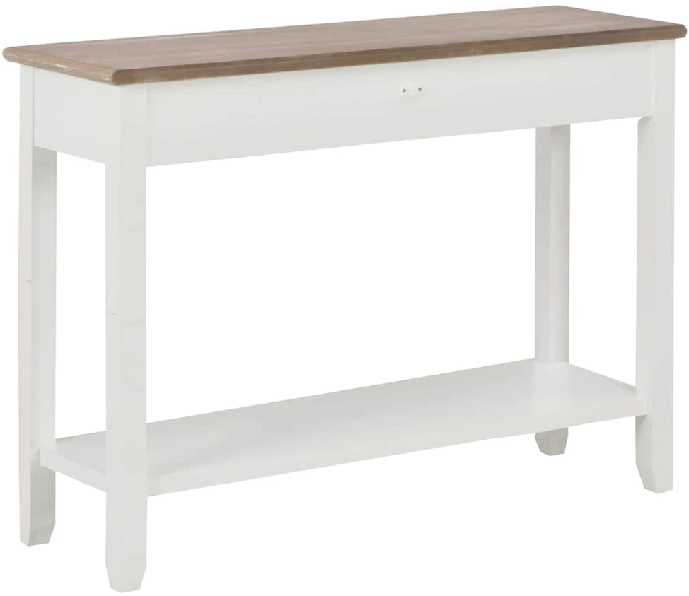 Konsolinis staliukas, baltos sp., 110x35x80cm, mediena