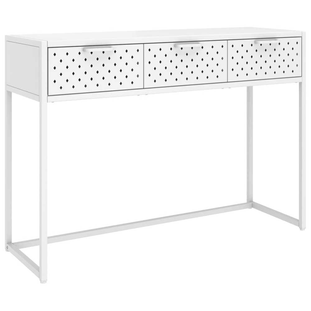 Konsolinis staliukas, baltos spalvos, 106x35x75cm, plienas