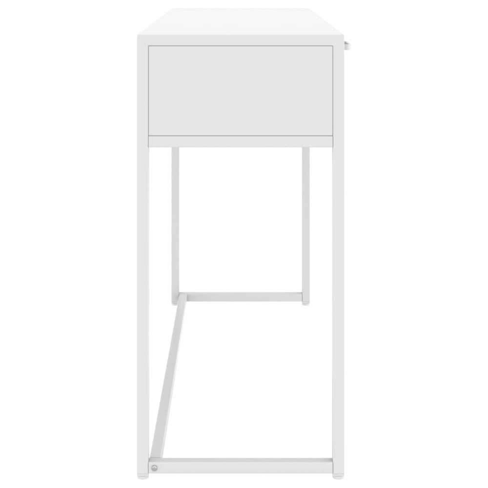Konsolinis staliukas, baltos spalvos, 106x35x75cm, plienas