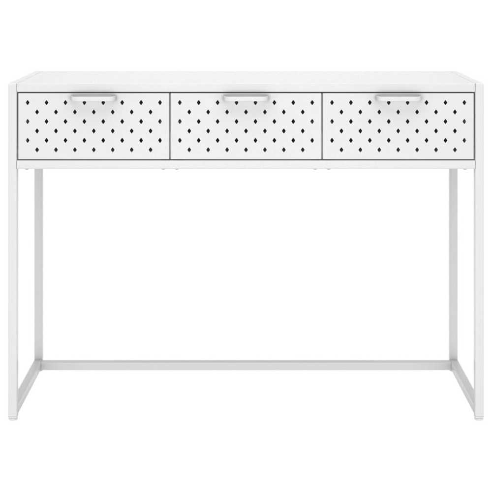 Konsolinis staliukas, baltos spalvos, 106x35x75cm, plienas