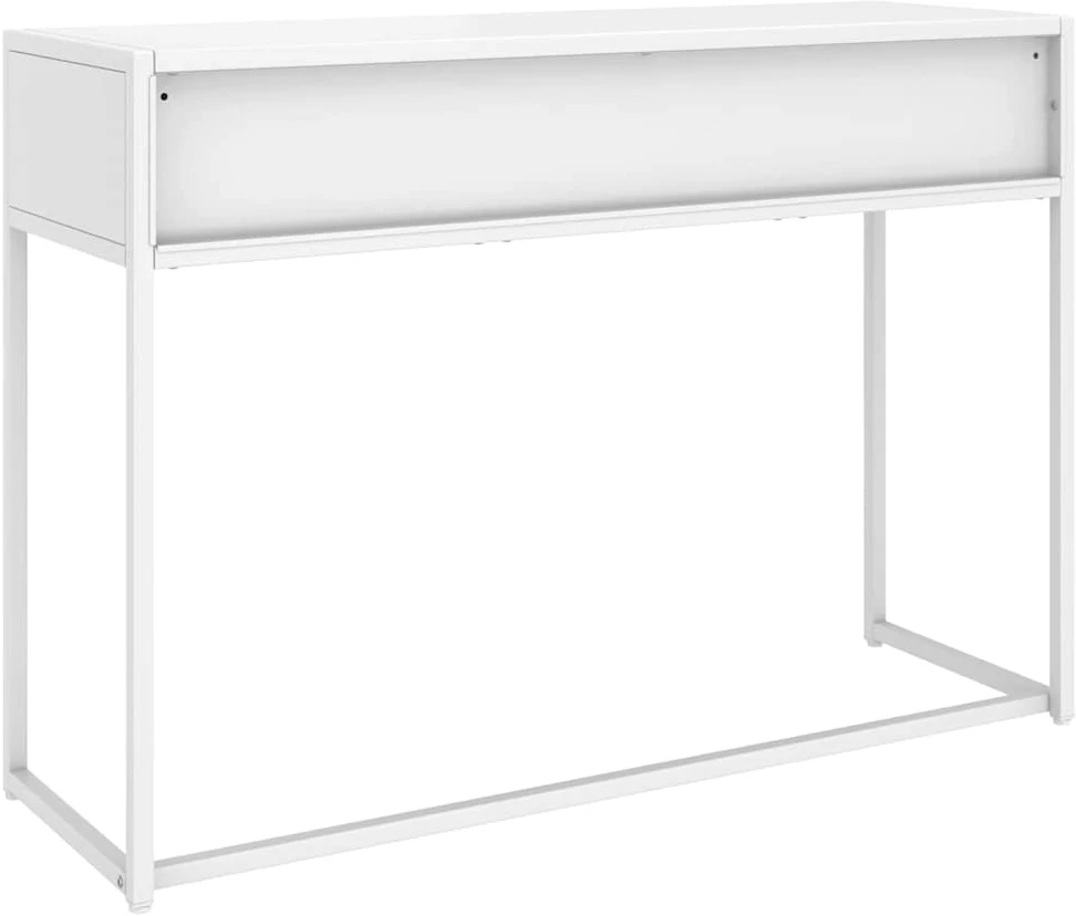 Konsolinis staliukas, baltos spalvos, 106x35x75cm, plienas