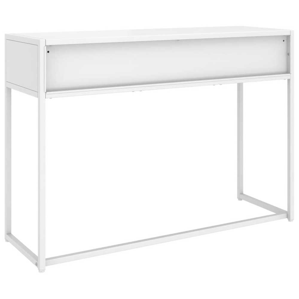 Konsolinis staliukas, baltos spalvos, 106x35x75cm, plienas
