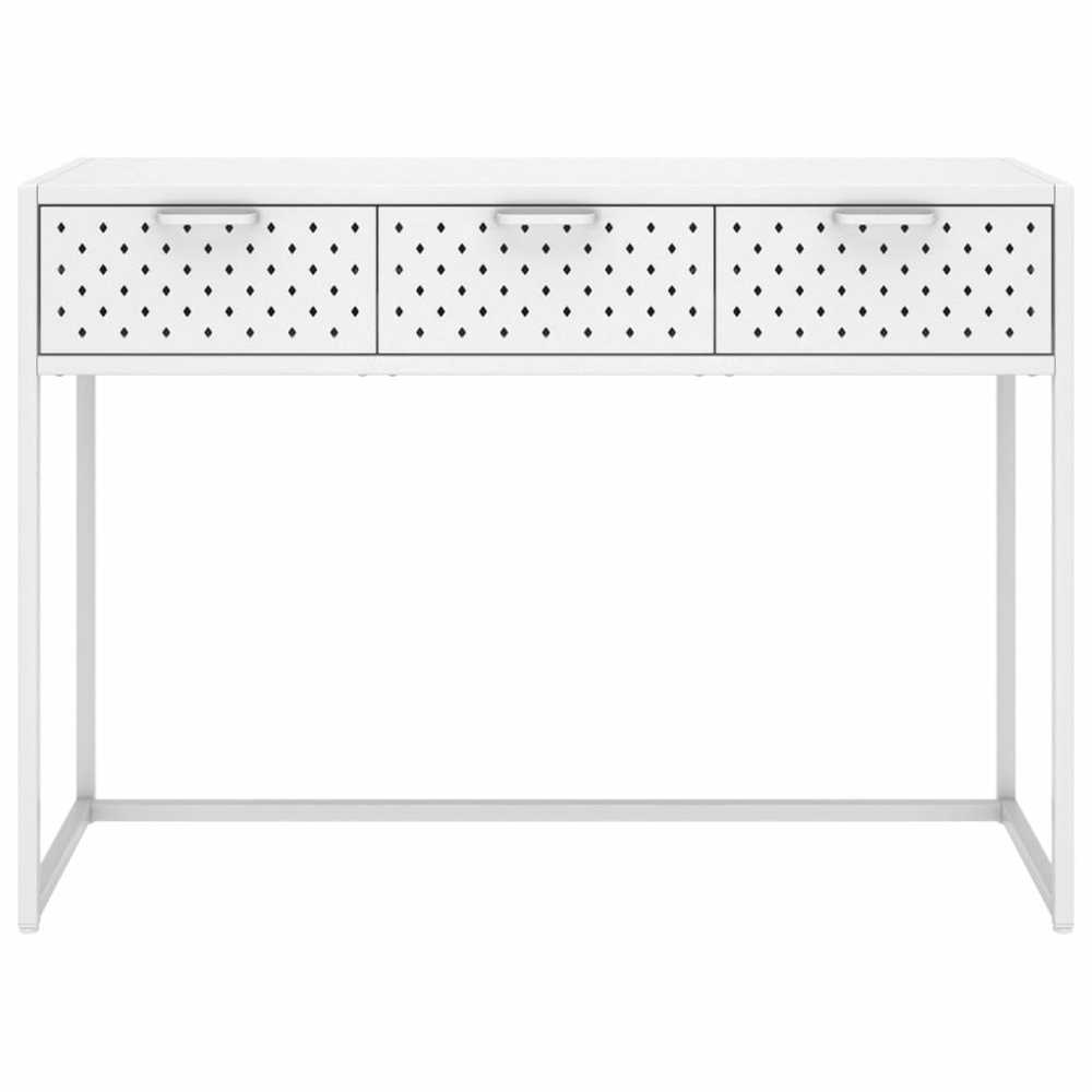 Konsolinis staliukas, baltos spalvos, 106x35x75cm, plienas