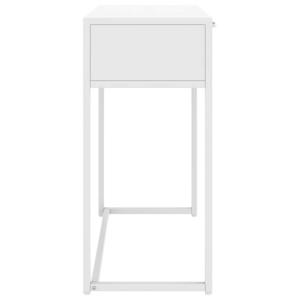 Konsolinis staliukas, baltos spalvos, 72x35x75cm, plienas