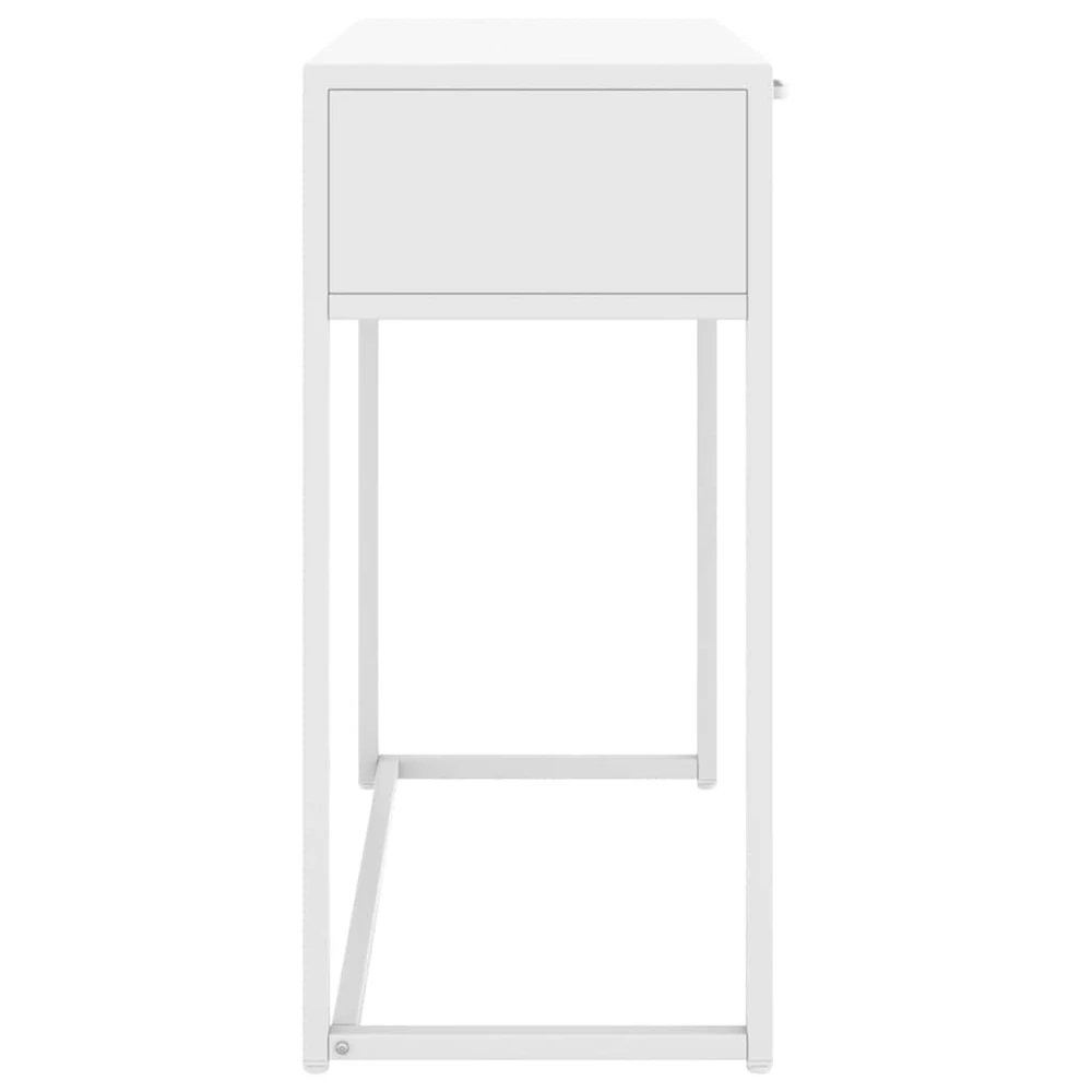 Konsolinis staliukas, baltos spalvos, 72x35x75cm, plienas