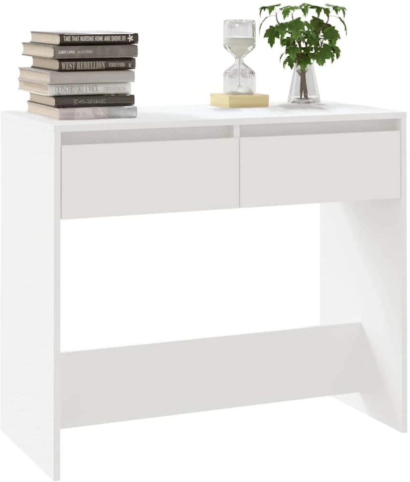 Konsolinis staliukas, baltos spalvos, 89x41x76,5cm, plienas