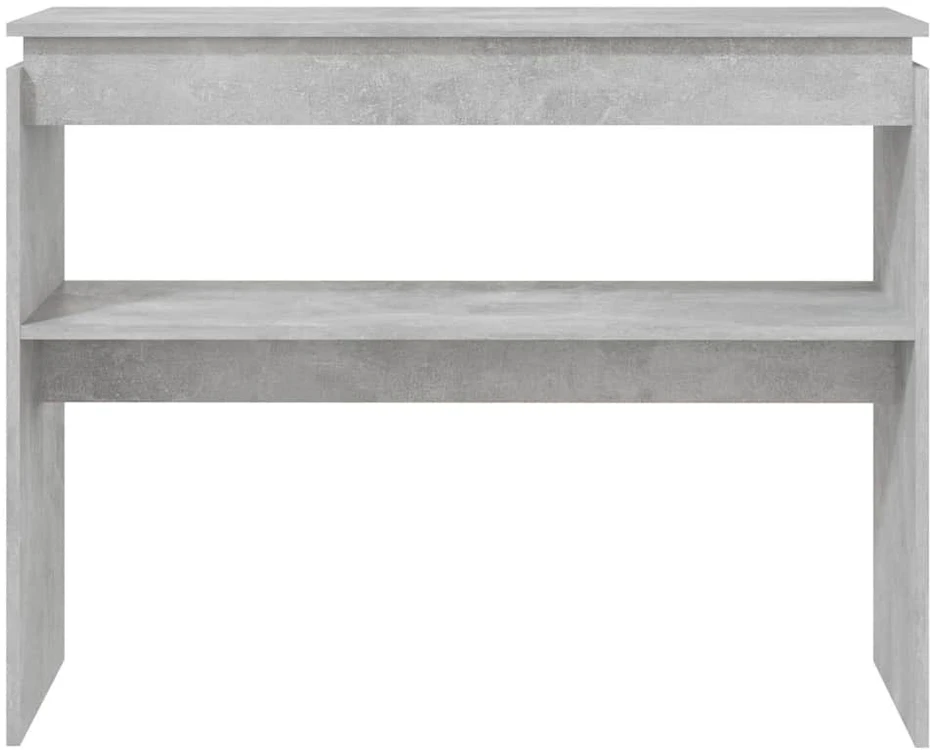 Konsolinis staliukas, betono, 102x30x80cm, apdirbta mediena