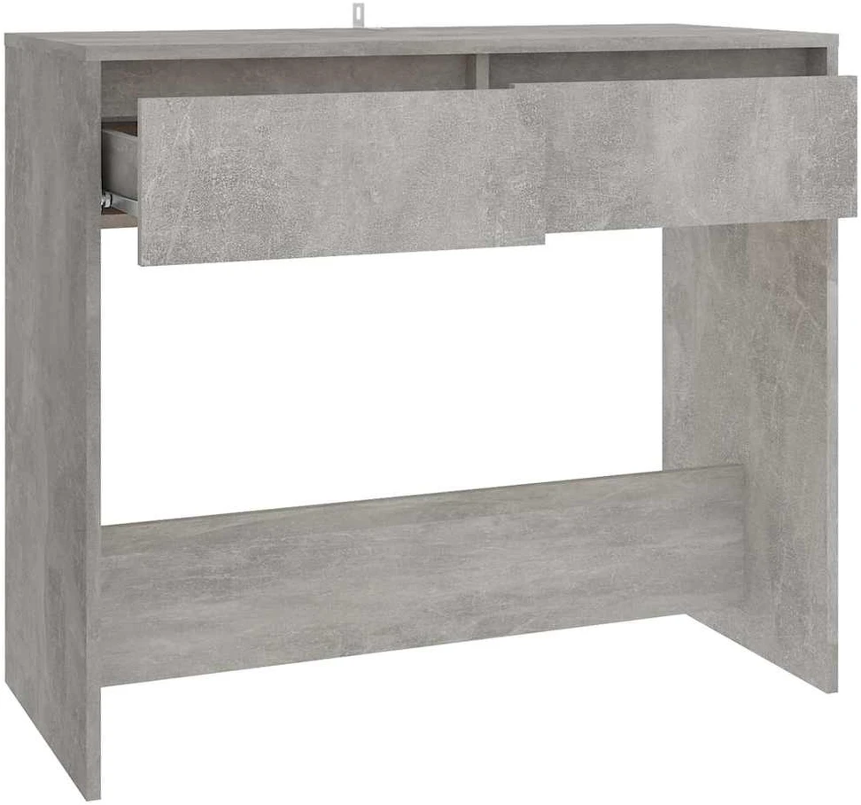 Konsolinis staliukas, betono, 89x41x76,5cm, apdirbta mediena