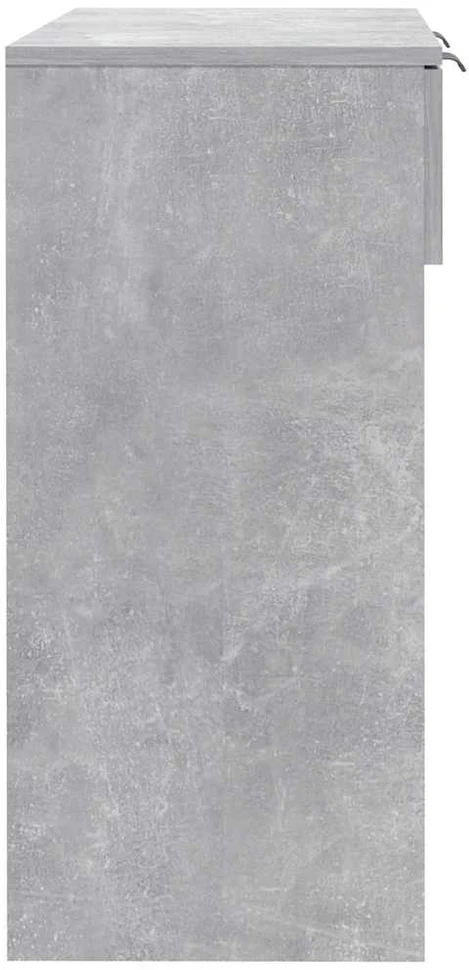 Konsolinis staliukas, betono pilkas, 90x36x75cm, mediena