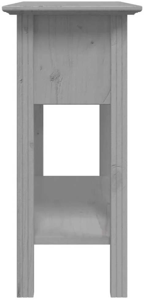 Konsolinis staliukas BODO, pilkas, 91x35x74 cm, pušies masyvas