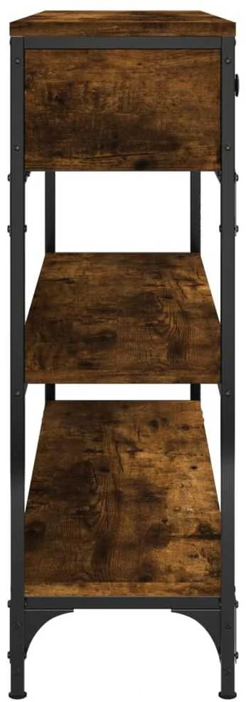 Konsolinis staliukas, dūminio ąžuolo, 100x25x75cm, mediena