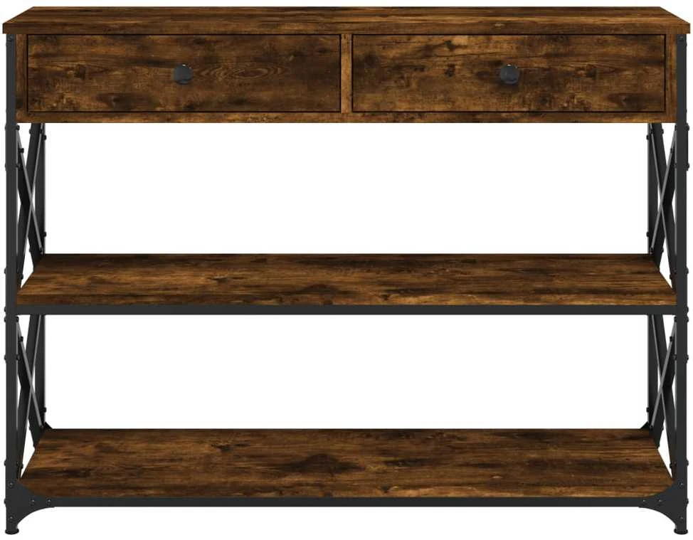 Konsolinis staliukas, dūminio ąžuolo, 100x28x75cm, mediena