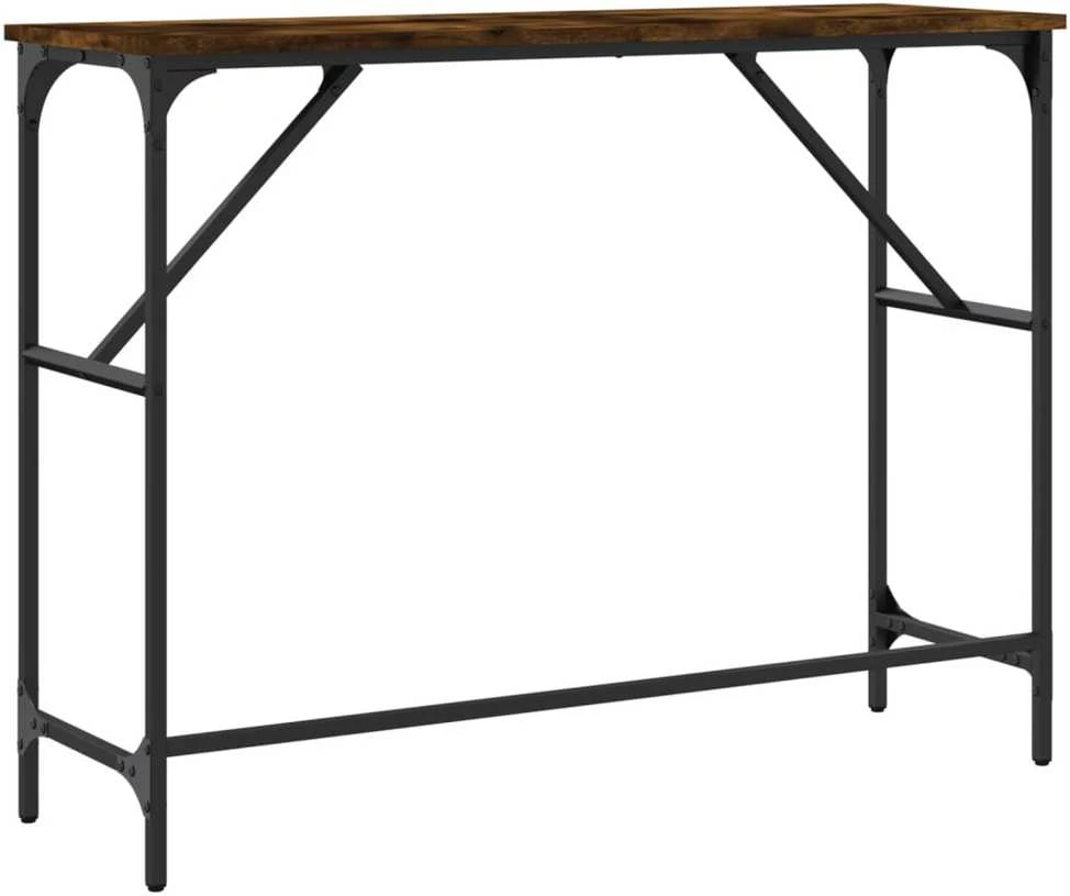 Konsolinis staliukas, dūminio ąžuolo, 100x32x75cm, mediena