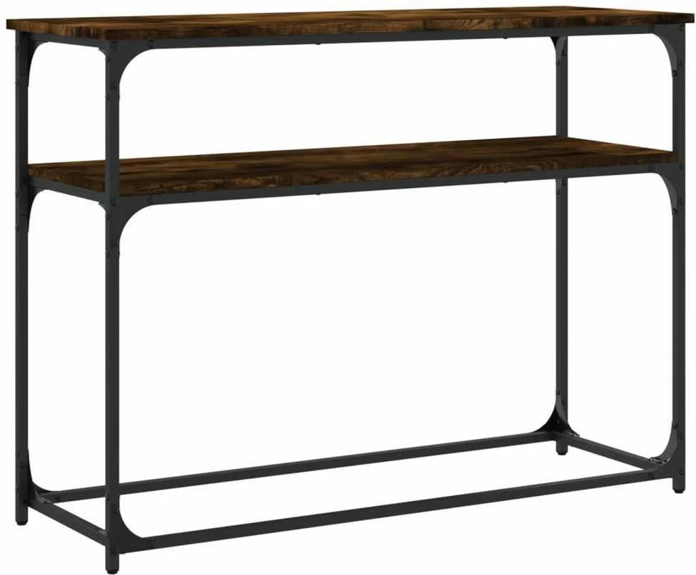 Konsolinis staliukas, dūminio ąžuolo, 100x35,5x75cm, mediena
