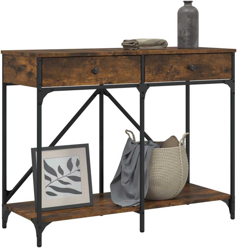 Konsolinis staliukas, dūminio ąžuolo, 100x39x78,5cm, mediena