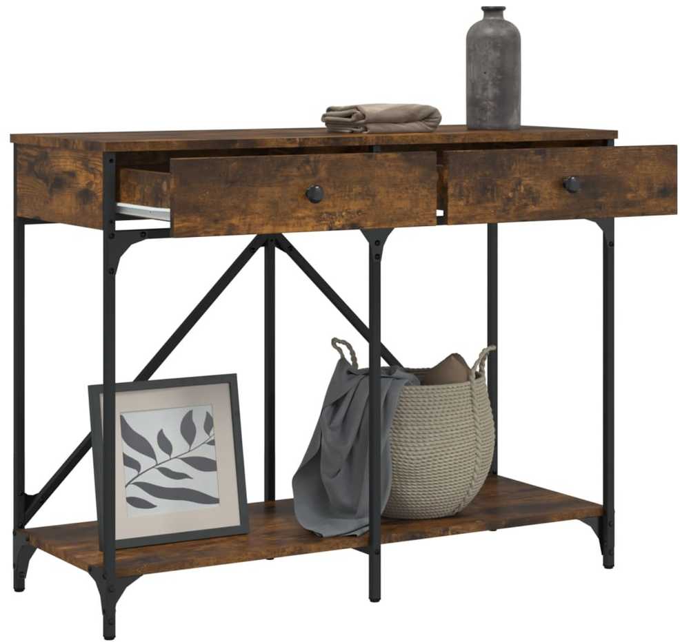 Konsolinis staliukas, dūminio ąžuolo, 100x39x78,5cm, mediena