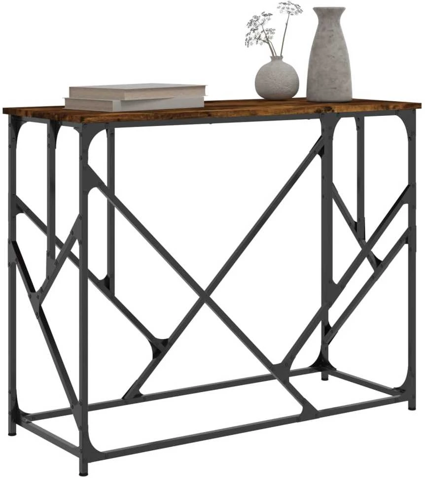 Konsolinis staliukas, dūminio ąžuolo, 100x40x80cm, mediena