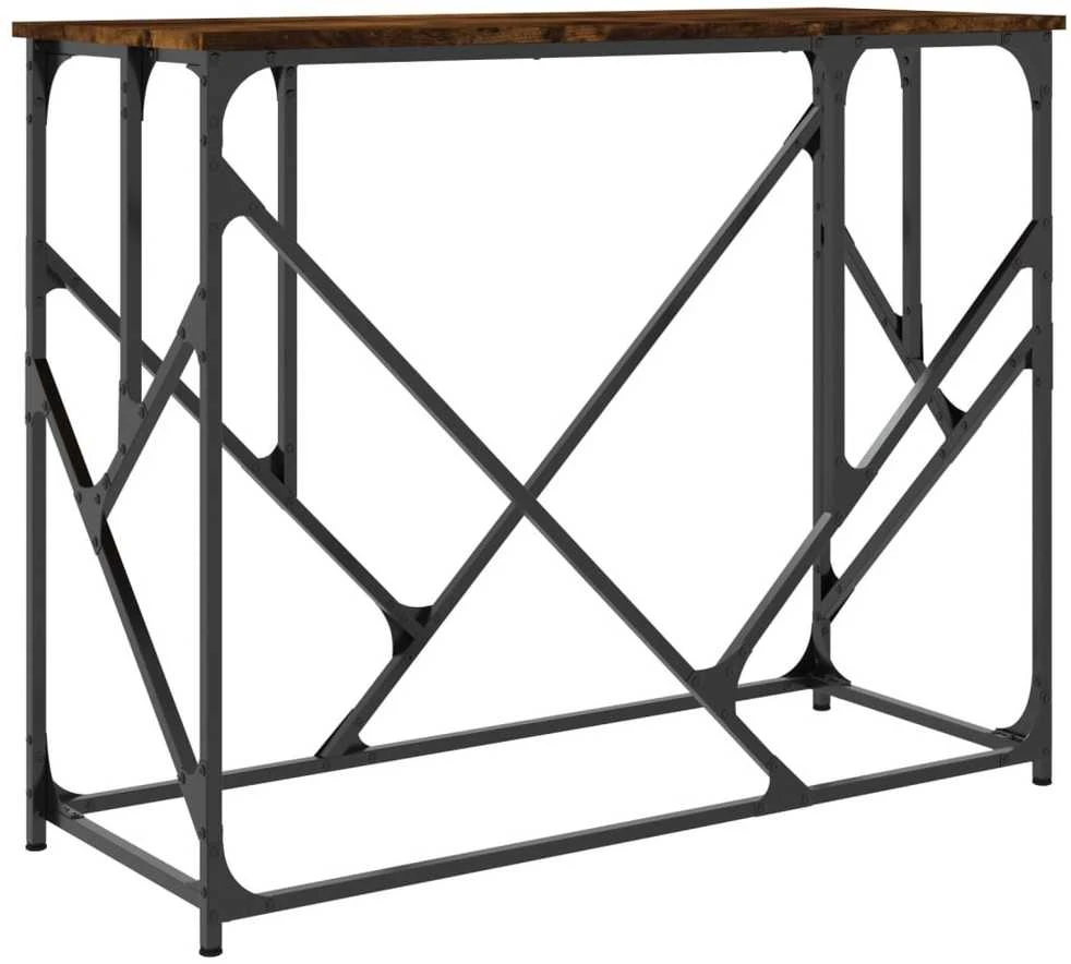 Konsolinis staliukas, dūminio ąžuolo, 100x40x80cm, mediena