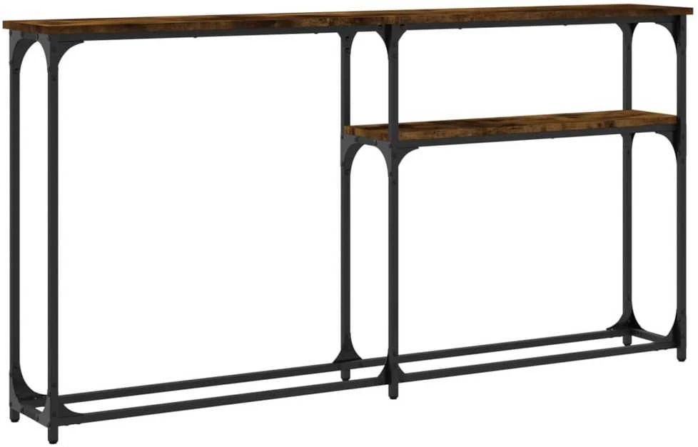 Konsolinis staliukas, dūminio ąžuolo, 145x22,5x75cm, mediena