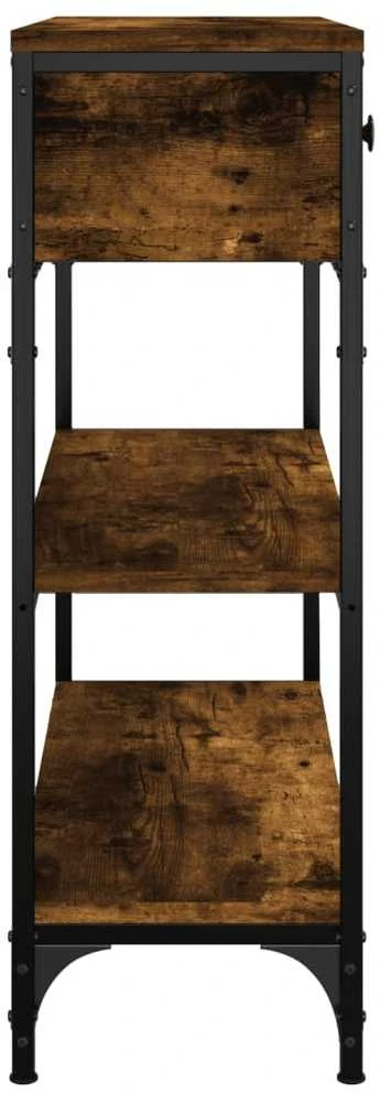 Konsolinis staliukas, dūminio ąžuolo, 72,5x25x75cm, mediena
