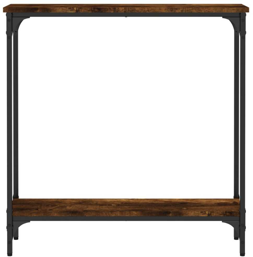 Konsolinis staliukas, dūminio ąžuolo, 75x22,5x75cm, mediena