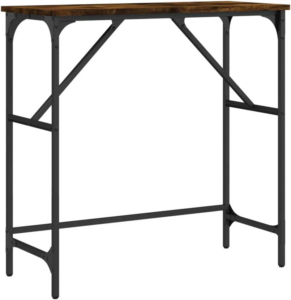 Konsolinis staliukas, dūminio ąžuolo, 75x32x75cm, mediena