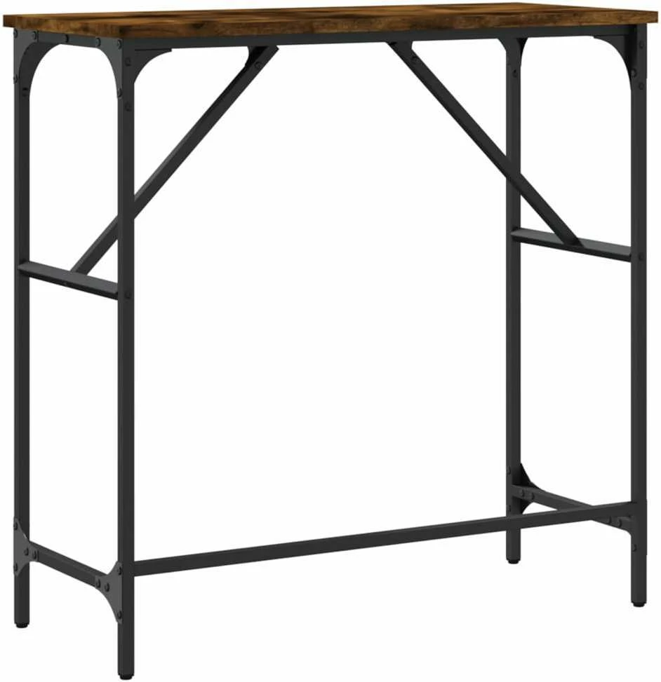 Konsolinis staliukas, dūminio ąžuolo, 75x32x75cm, mediena