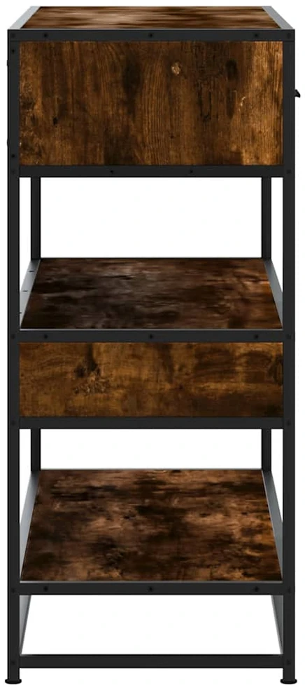 Konsolinis staliukas, dūminio ąžuolo, 90x35x80cm, mediena