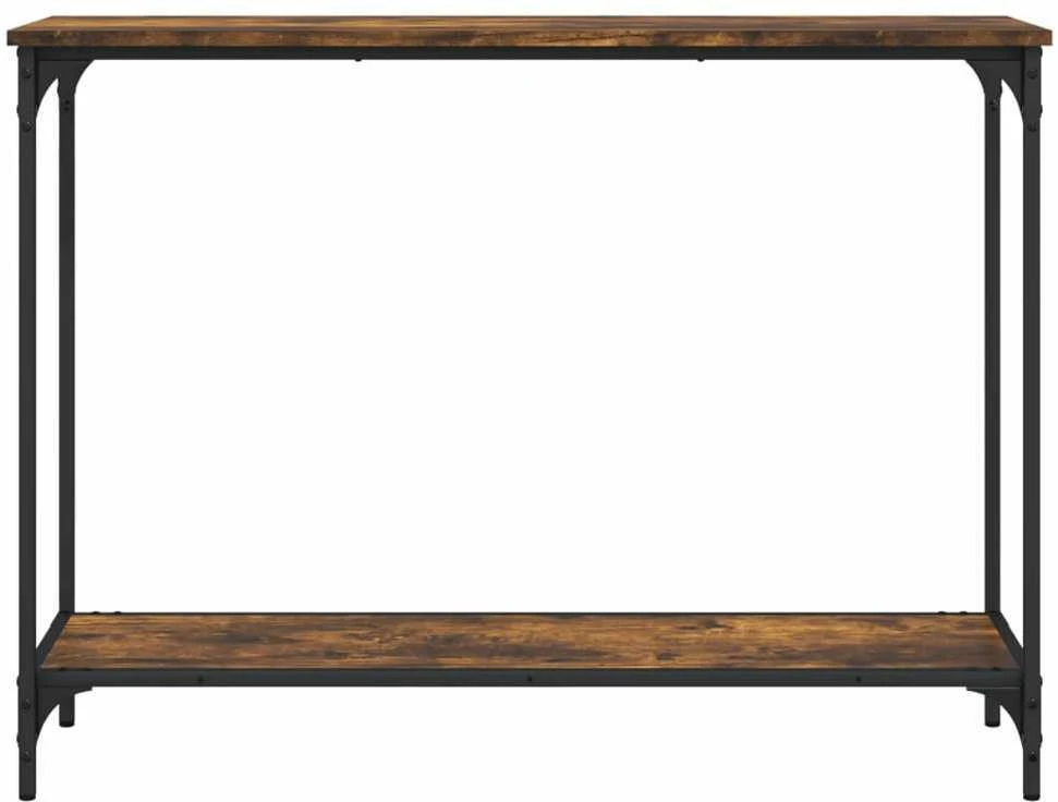 Konsolinis staliukas, dūminis, 101x30,5x75cm, apdirbta mediena