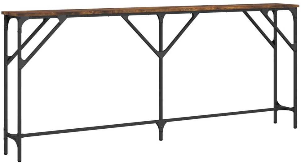 Konsolinis staliukas, dūminis, 180x23x75cm, apdirbta mediena