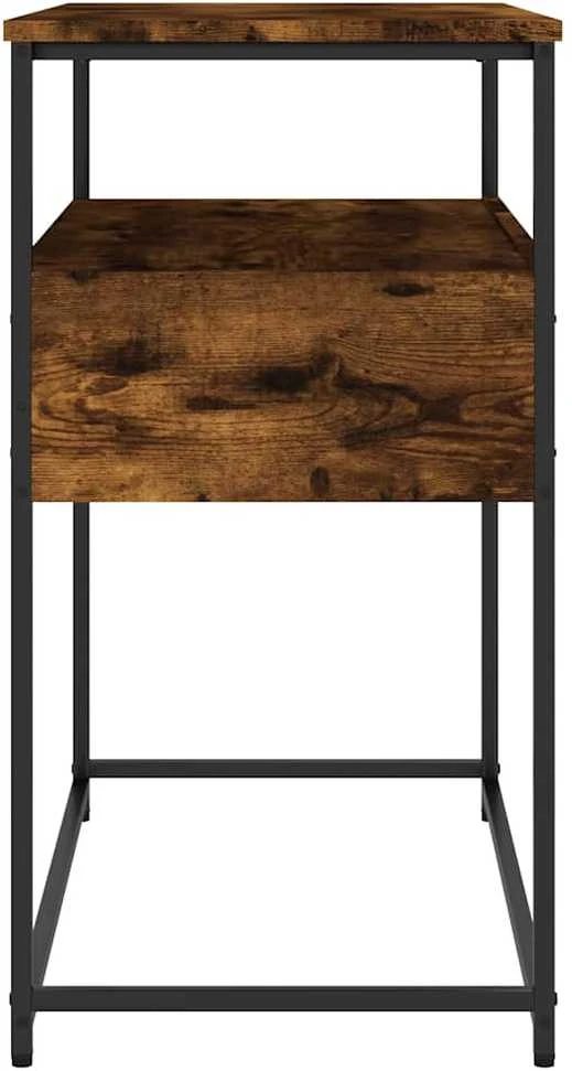 Konsolinis staliukas, dūminis ąžuolo, 75x40x75cm, mediena