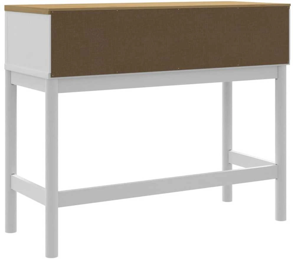 Konsolinis staliukas FLORO, baltas, 89,5x36,5x73cm, pušis