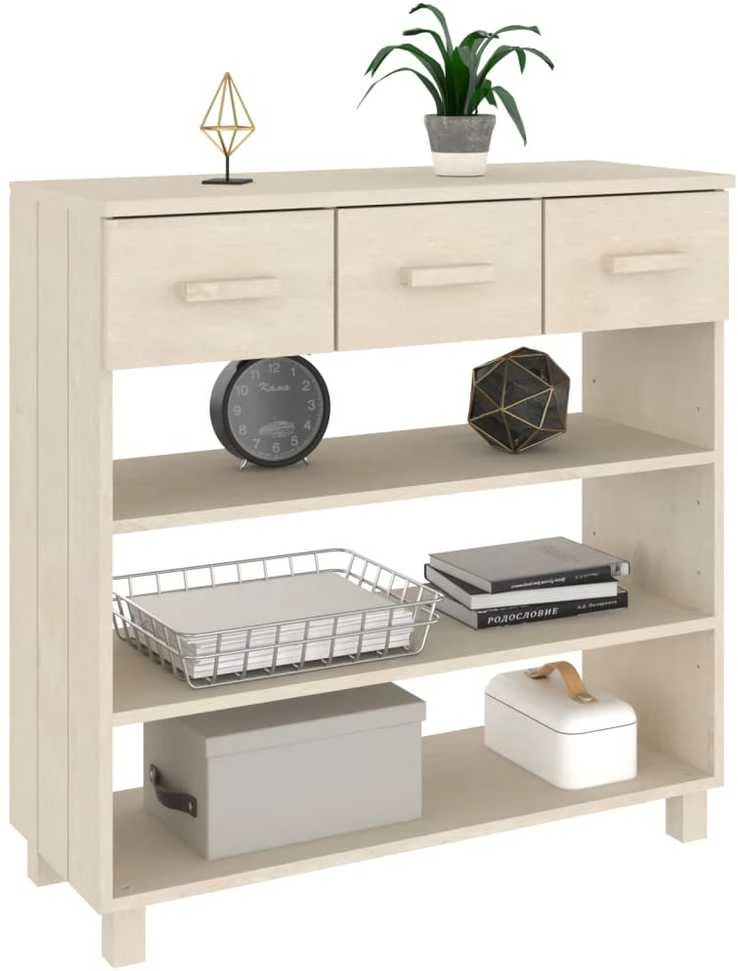Konsolinis staliukas HAMAR, medaus rudas, 90x35x90cm, pušis