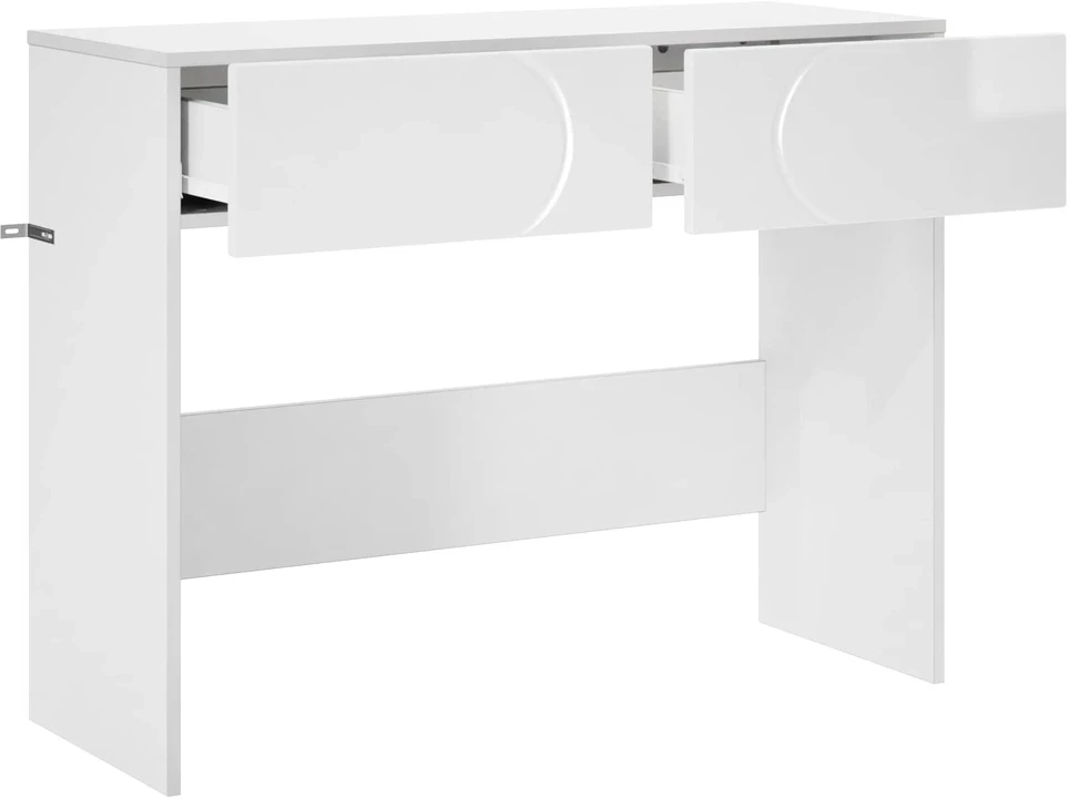 Konsolinis staliukas Itin blizgi balta 96,5 x 38 x 75 cm