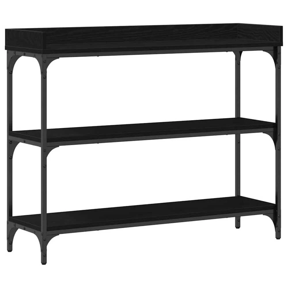 Konsolinis stalas juoda ąžuolo 100 x 30 x 80 cm